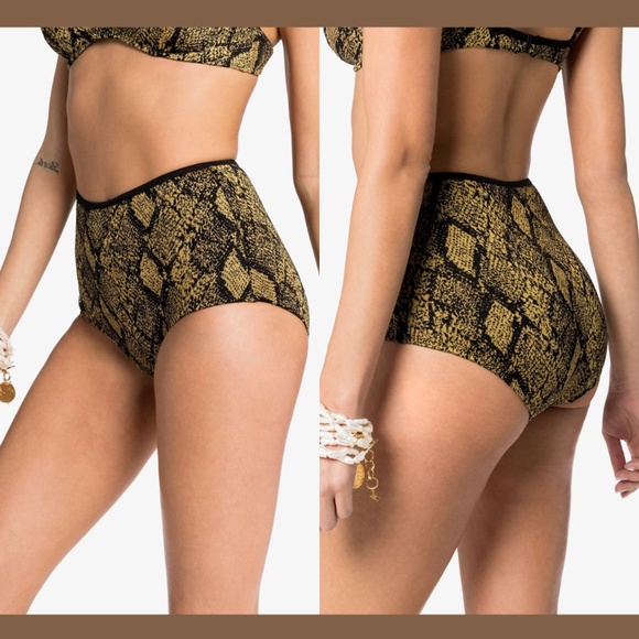 NWT Solid & Striped‎ [ Small ] Brigitte Snake Knit Bikini Bottoms - Picture 1 of 11